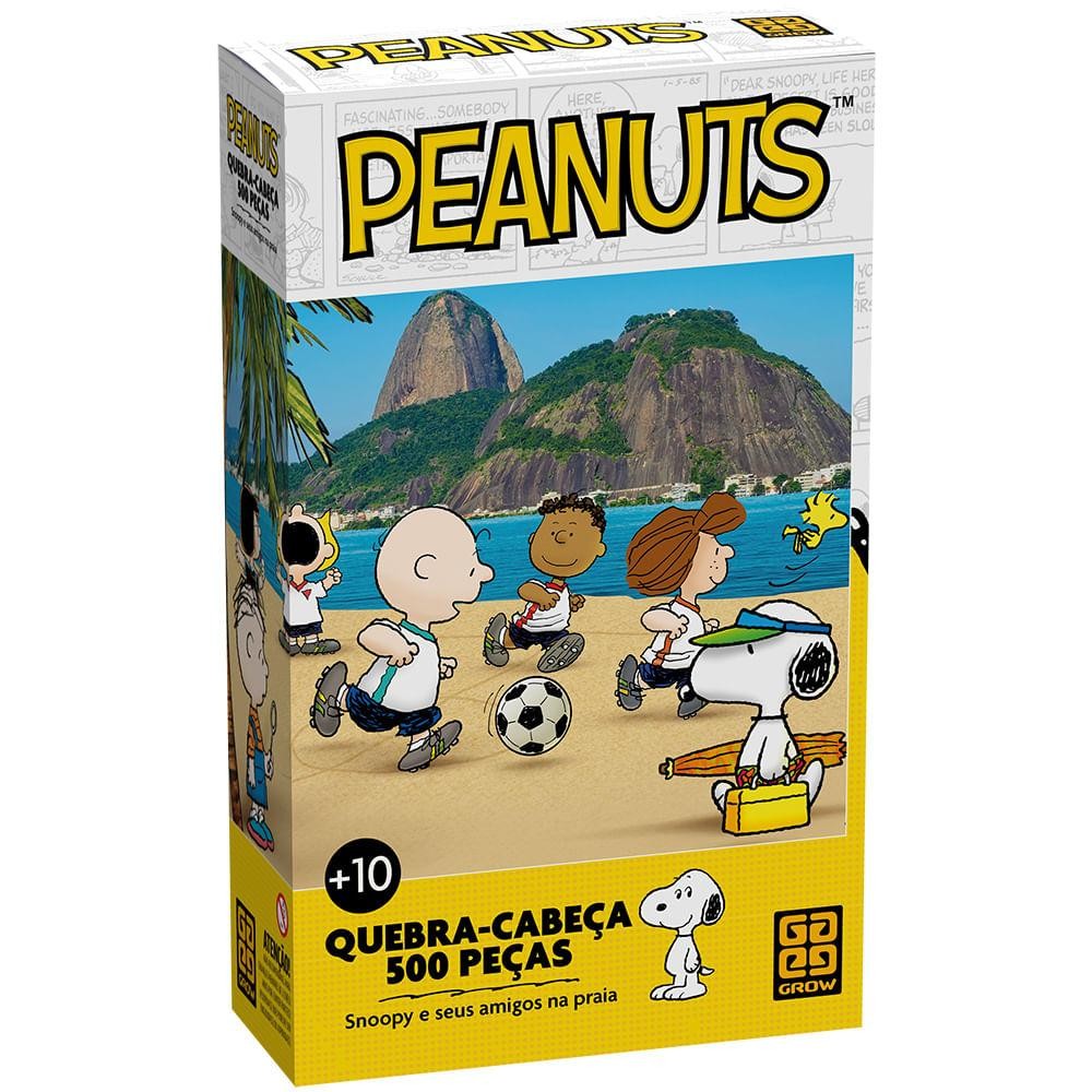 Quebra-cabeça 500 peças Peanuts Snoopy e seus Amigos na Praia