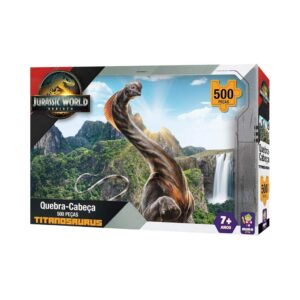 Quebra-Cabeça 500 peças Titanosaurus Jurassic World Rebirth Mimo Toys