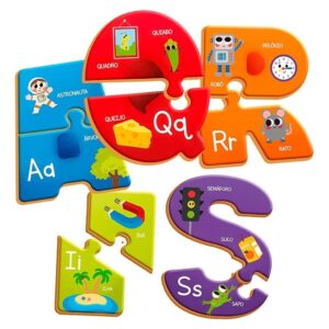 Quebra-Cabeça Aprendendo o Abc Brincadeira de Criança