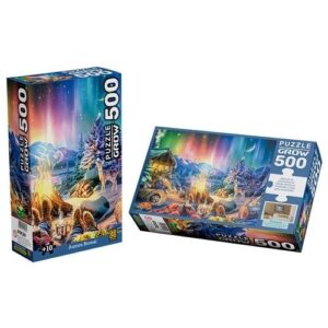 Quebra-Cabeça Aurora Boreal 500 Peças Grow 4569