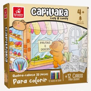 Quebra-cabeça Cozy e Comfy Capivara Brincadeira de Criança