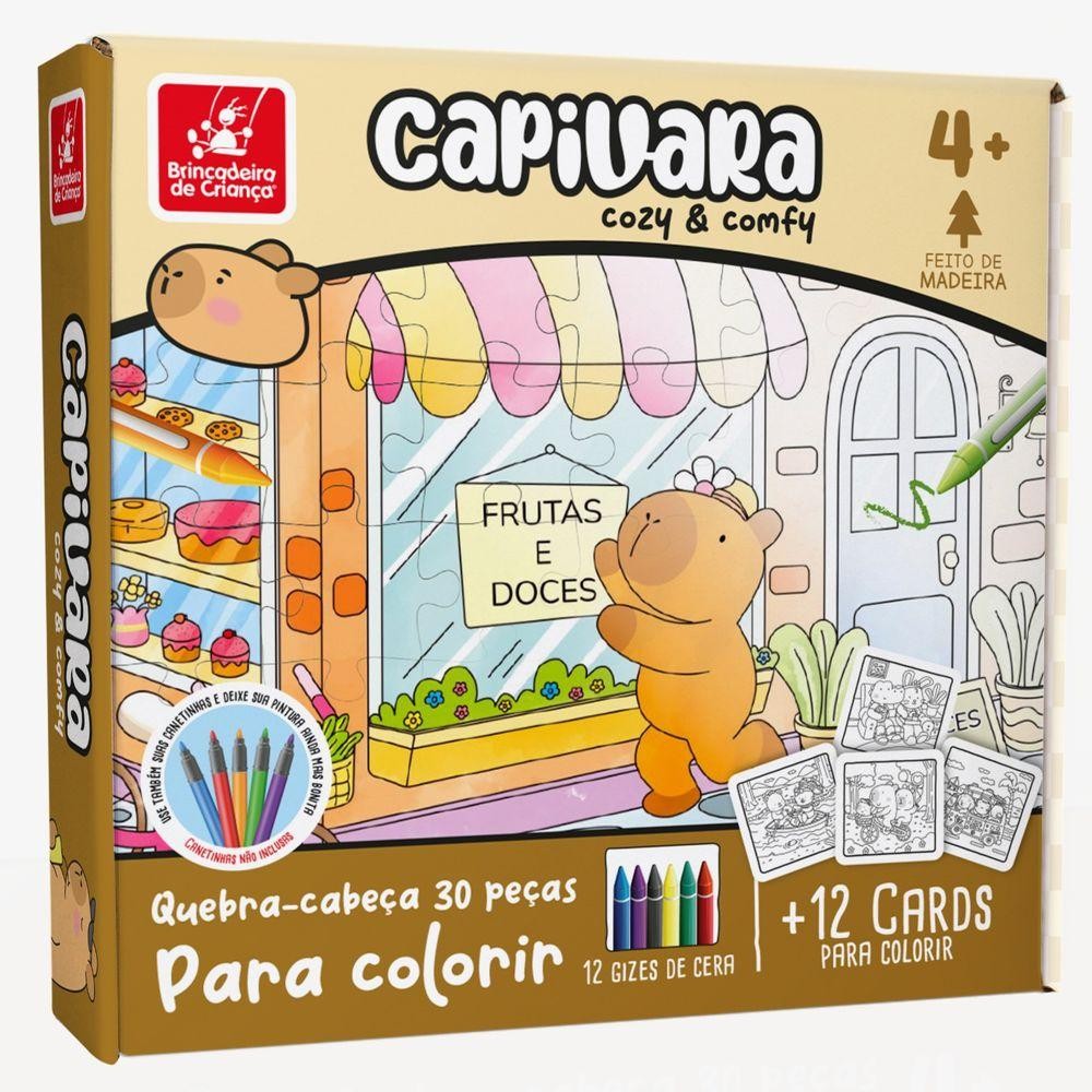 Quebra-cabeça Cozy e Comfy Capivara Brincadeira de Criança — Brinquedos