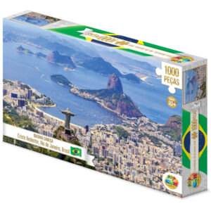 Quebra Cabeça Cristo Redentor 1000 Peças Ggb Brinquedos Puzzle Brasil