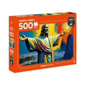 Quebra-Cabeça Cristo Redentor 500 peças Coleção Mundo em Peças Mimo