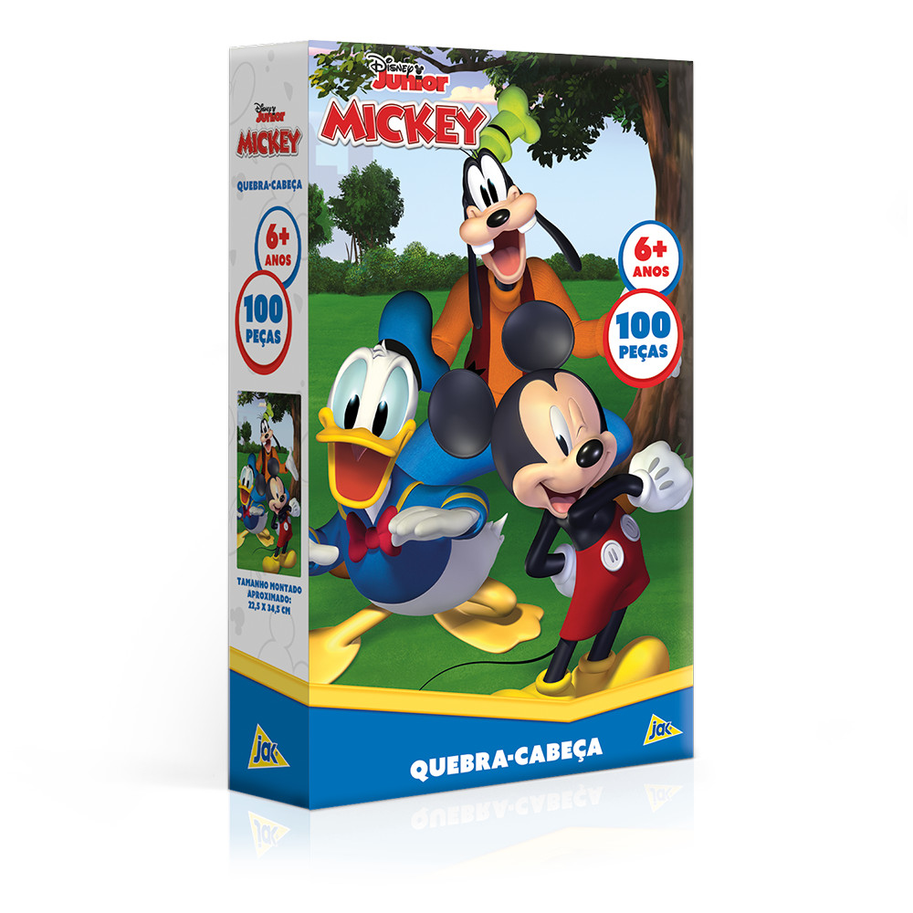 Quebra Cabeça Disney Junior Mickey Mouse 100 Peças Toyster Puzzle