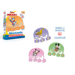 Quebra Cabeça Disney Mickey Mouse Montando Palavras Toyster 8072