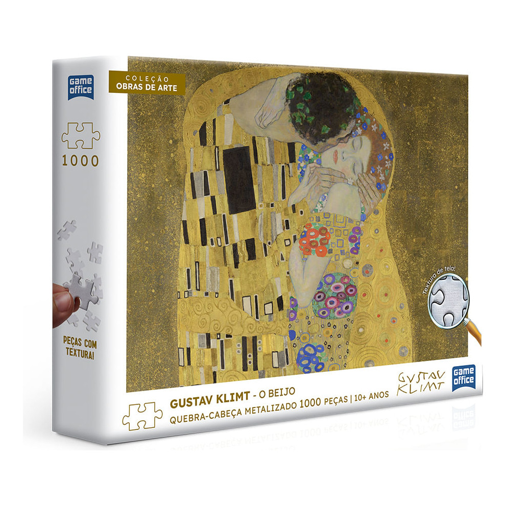 Quebra-cabeça Gustav Klimt O Beijo 1000 Peças Toyster