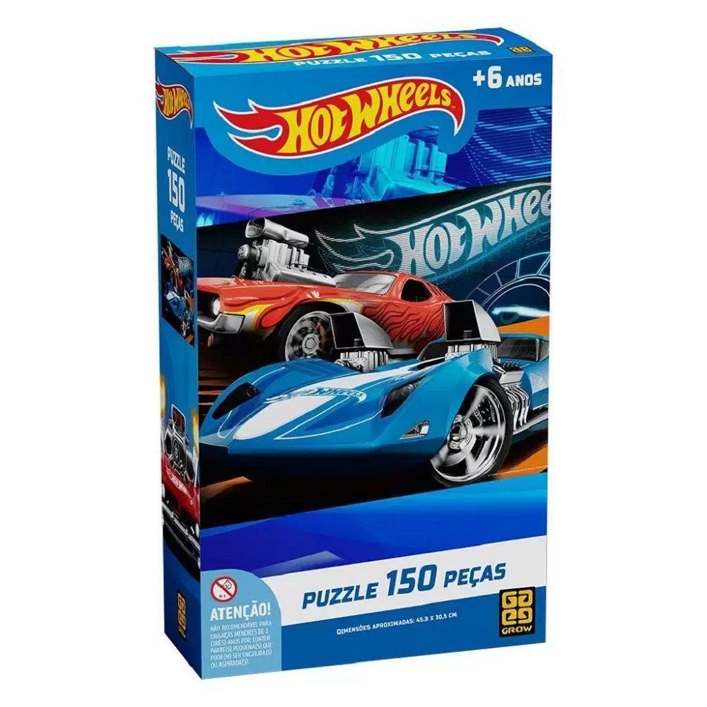 Quebra Cabeça Hot Wheels 150 Peças Grow