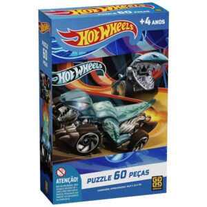 Quebra Cabeça Hot Wheels 60 Peças Grow
