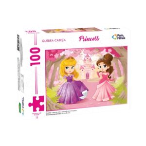 Quebra-Cabeça Infantil Princess 100 Peças Pais e Filhos