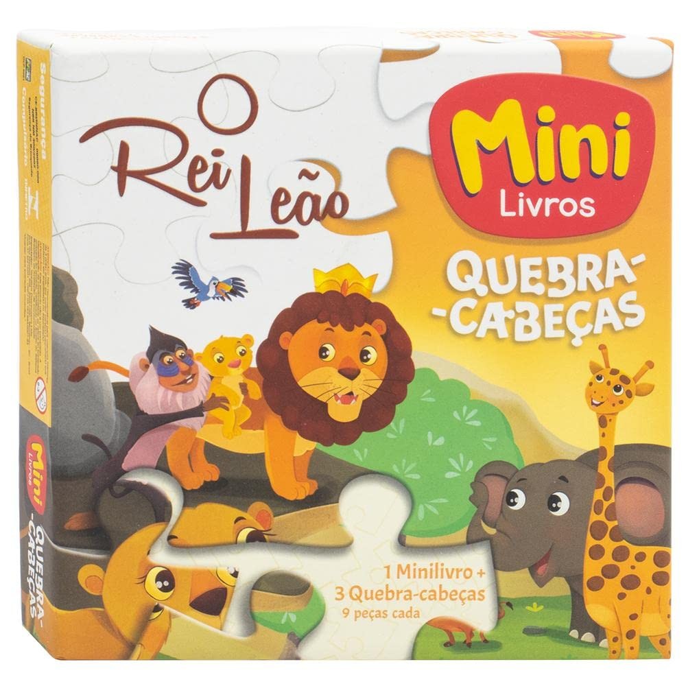 Quebra-Cabeça Mini Livro O Rei Leão