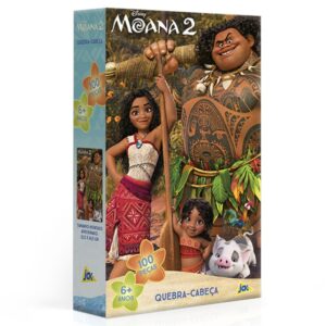 Quebra Cabeça Moana 2 Disney 100 Peças Toyster Desenho Jak Brinquedo