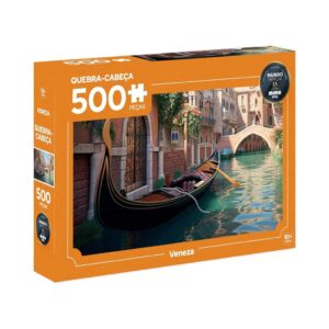 Quebra-Cabeça Mundo em Peças Veneza 500 peças Mimo Toys 2646