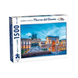 Quebra-Cabeça Piazza del Duomo 1500 Peças Puzzle Adulto Europa Pais e