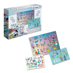 Quebra-Cabeça Progressivo Disney 100 anos Mickey e Minnie 53 Peças