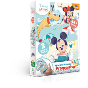 Quebra Cabeça Progressivo Disney Mickey Mouse Baby Toyster 8068