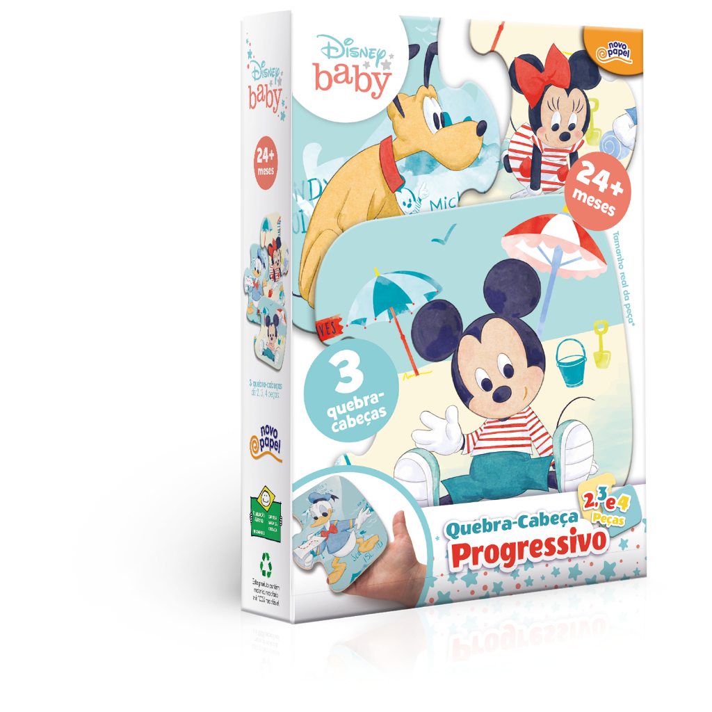 Quebra Cabeça Progressivo Disney Mickey Mouse Baby Toyster 8068 — Informática