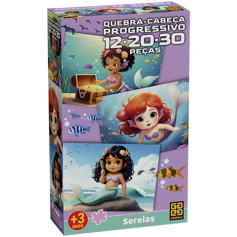 Quebra-cabeça Progressivo Sereias — Brinquedos
