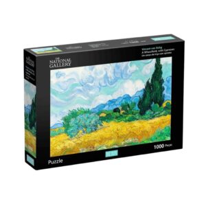 Quebra-Cabeça Puzzle 1.000 Peças Campo de Trigo Van Gogh Mimo Toys