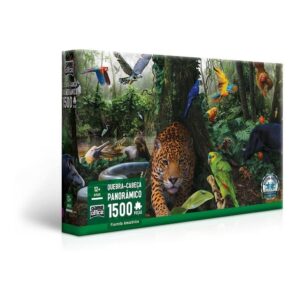 Quebra-cabeça Puzzle 1500 Pçs Floresta Amazônica Game Office