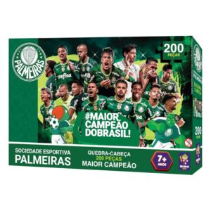 Quebra-Cabeça Puzzle Coleção Palmeiras 200 Peças Mimo Toys 2557