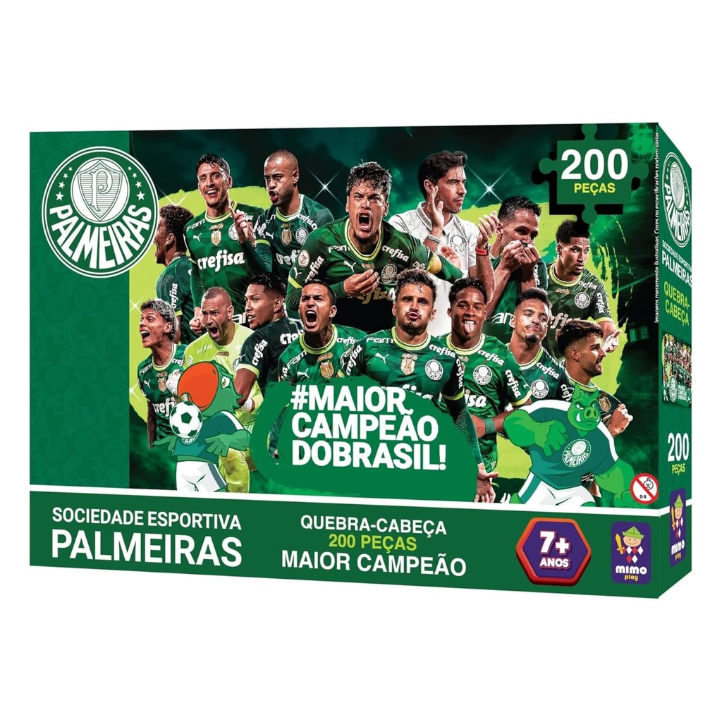 Quebra-Cabeça Puzzle Coleção Palmeiras 200 Peças Mimo Toys 2557 — Brinquedos