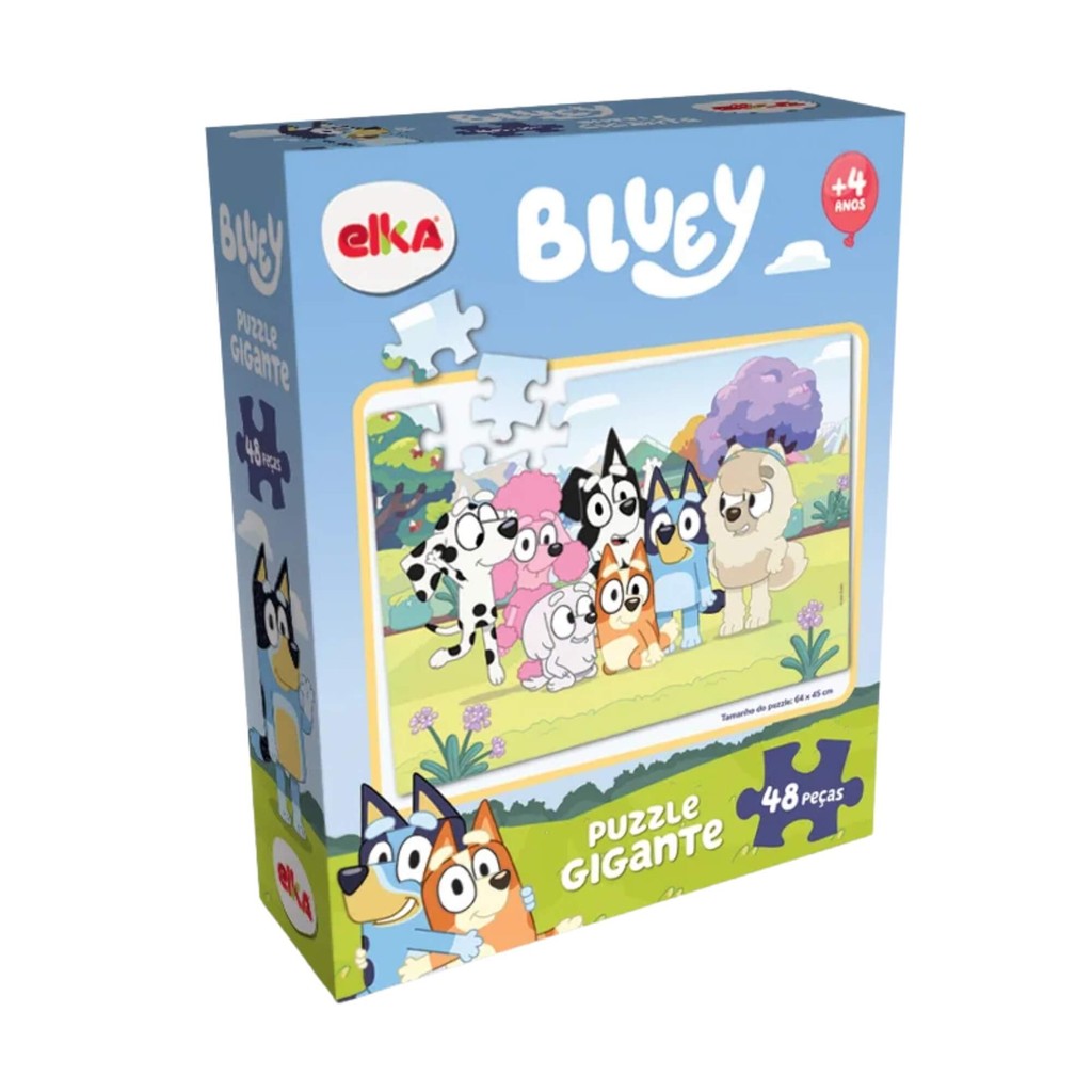 Quebra-Cabeça Puzzle Gigante Bluey 48 peças Elka 1316