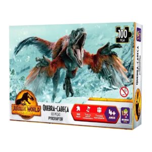 Quebra-Cabeça Pyroraptor 100 Peças Jurassic World Mimo Toys 2083