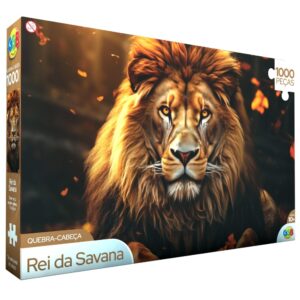 Quebra Cabeça Rei DA Savana 1000 Peças Ggb Brinquedo Puzzle Leão