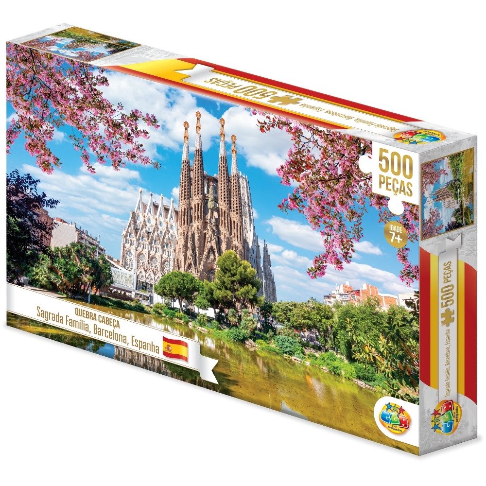 Quebra Cabeça Sagrada Família 500 Peças Ggb Brinquedo Puzzle
