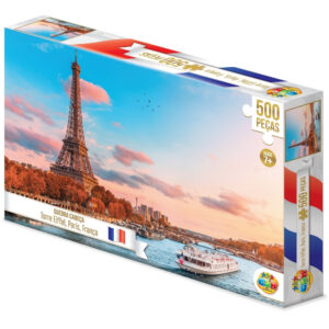 Quebra Cabeça Torre Eiffel 500 Peças Ggb Brinquedos Puzzle Paisagem
