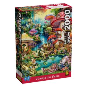 Quebra-Cabeça Vilarejo das Fadas 2000 Peças Grow 4573