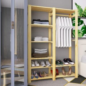 Queima DE Estoque Arara Closet Organizadora de Roupas em Madeira Pinus