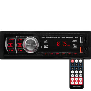 Rádio MP3 Player Som Automotivo Bluetooth Universal 1 Din USB SD