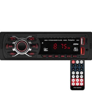 Rádio MP3 Player Som Automotivo Bluetooth Universal 1 Din USB SD