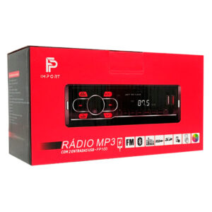 Radio Para Carro Som Automotivo Com Usb, Bluetooth E Leitor De Cartão