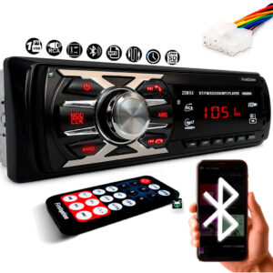 Rádio Som Automotivo MP3 c Bluetooth USB SD Aux Carro 6660BN