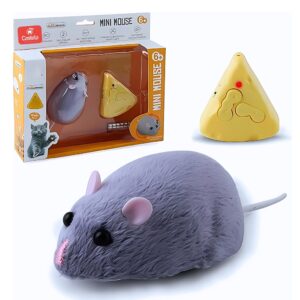 Rato Brinquedo Interativo Com Movimento Para Gatos Controle Remoto