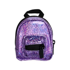 Real Little Mini Mochilas Colecionáveis Roxo c Glitter