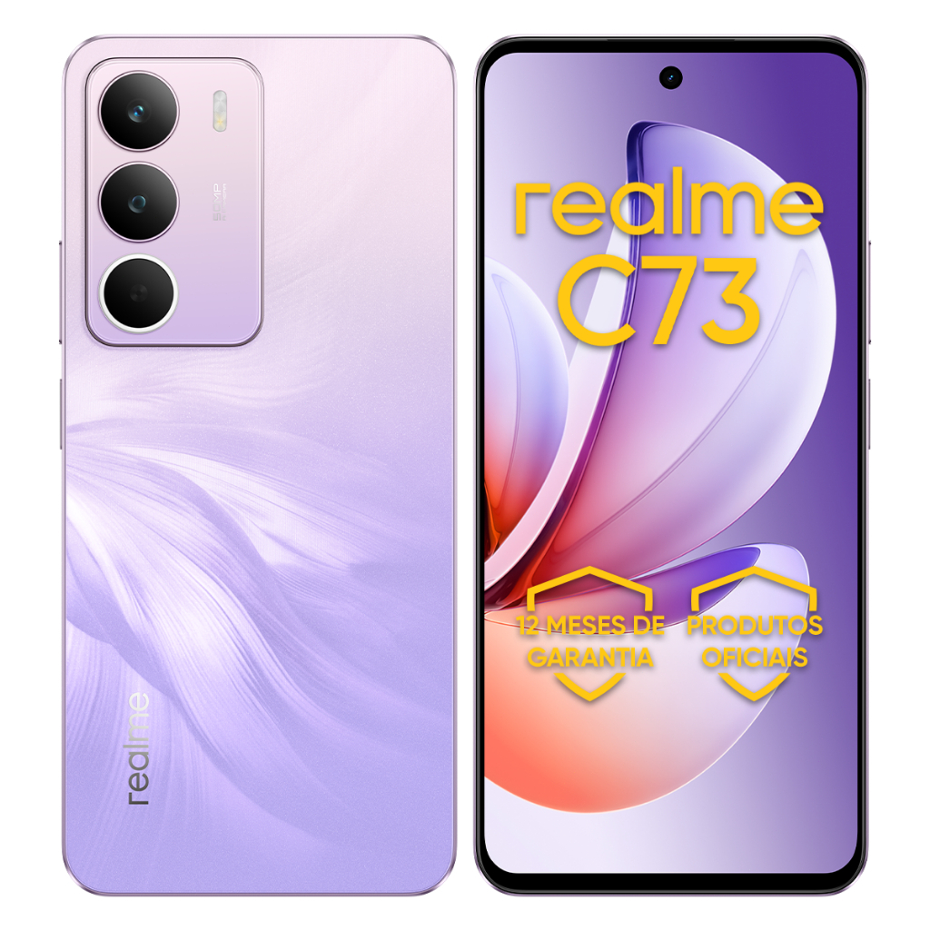 Realme C73 8+256 GB Smartphone Celular Versão Global Bateria 6000mAh — Celulares e Acessórios