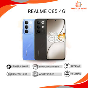 Realme C85 4G,Câmera 50MP, Bateria 7000mAh, RAM, Processador Qualcomm