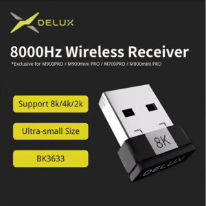 Receptor Delux 8K 4K Nordic BK De mouse Para Jogos Compatível Com
