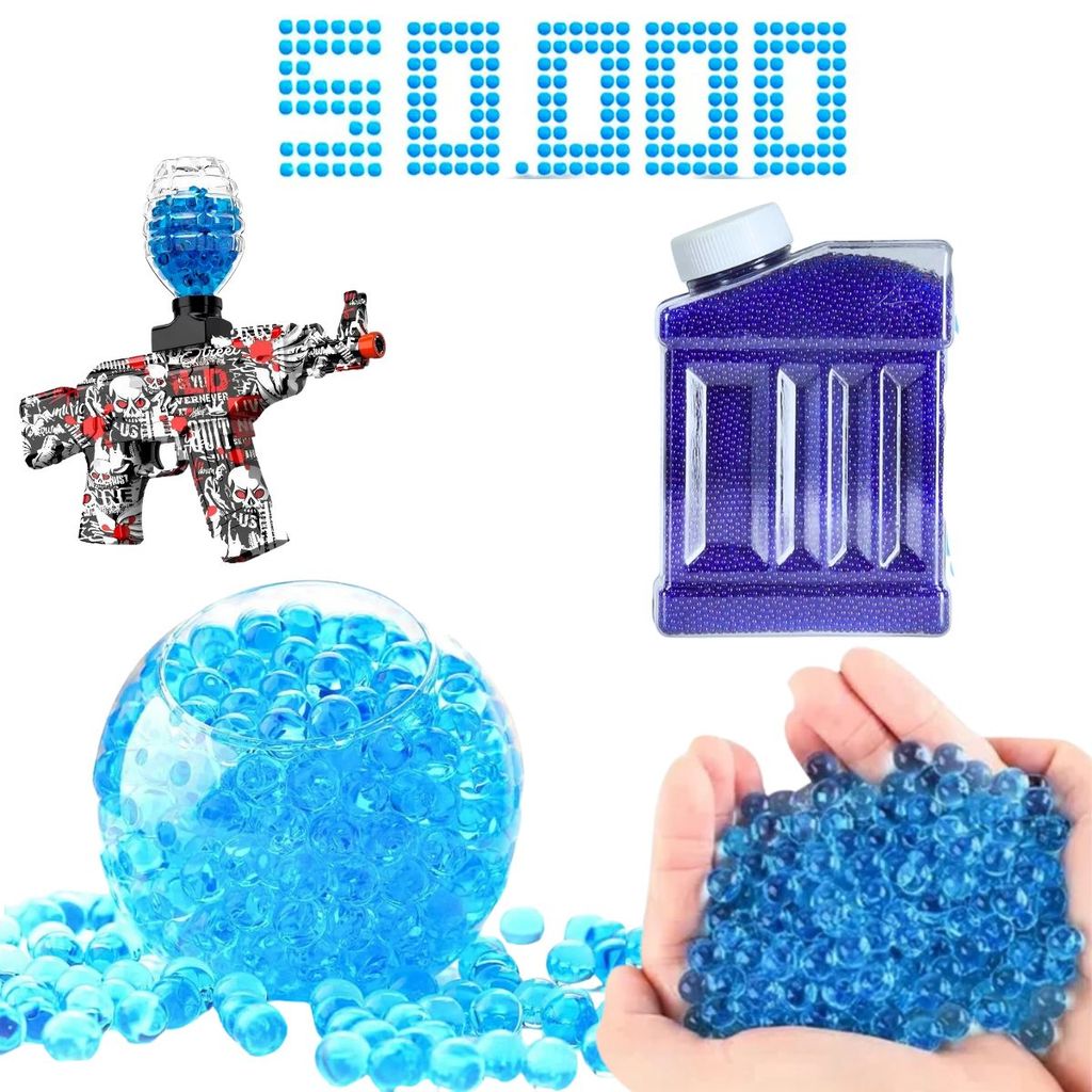 Refil Bolinhas de Gel Orbeez 50 Mil Unidades Cresce na Água
