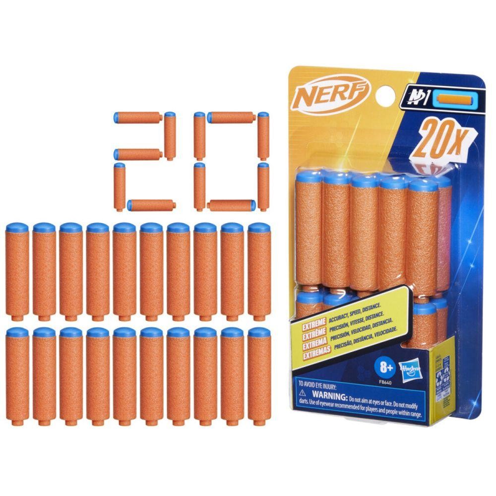 Refil Nerf Dardos com 20 Dardos Hasbro — Brinquedos