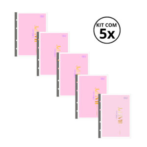 Refil Para Caderno Argolado Colegial Happy 80 Folhas Tiliflex