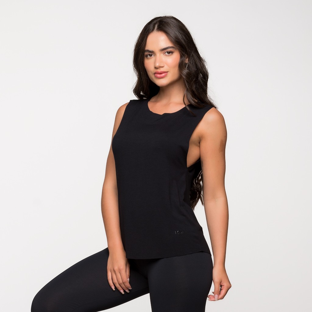 Regata Fitness Feminina Academia Viscolycra Basica Lisa Fitness