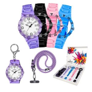 Relógio Analógico Feminino Troca Pulseiras CP31901M Prova D’Água 100m