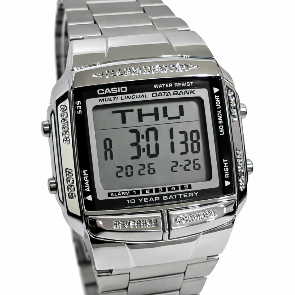Relógio Casio Digital Vintage Masculino Prata — Relógios e Óculos
