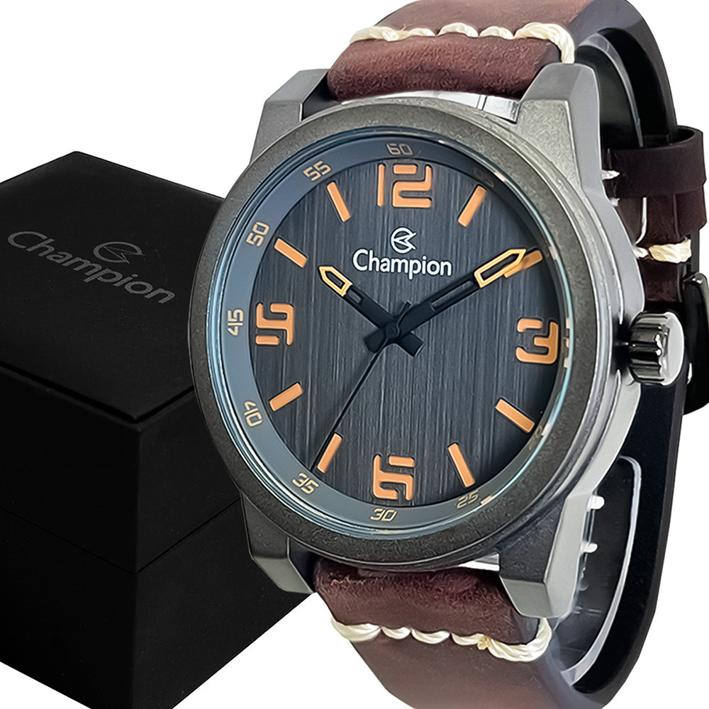 Relógio Champion Masculino Analógico Cinza Original Garantia — Relógios e Óculos