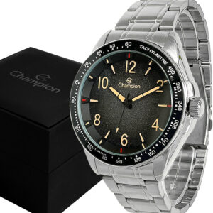 Relógio Champion Masculino Prata Prova Dágua Original Luxo
